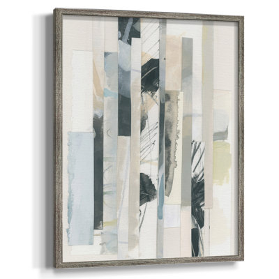 Paper Strata II Framed Print - Solid Wood
