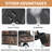 Portable 360° Heated Swivel Hunting Stool with Silent Spin, Adjustable Height, Armrests & Carry Strap-1664642942