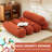 Boneless Modern Corduroy Compressed Adjustable Floor Sofa No Assembly Required-1587685976