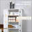 Kitchen Pantry Cabinet, HOMCOM 48.5" Farmhouse White Storage Cupboard | MDF | Floor Organizer