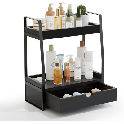 2-Tier Bathroom Counter Organizer with Drawer, Bathroom Organizers and Storage Countertop