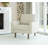 Statura 32" Mid-Century Square Arm Accent Chair, Sofa Chair, White-1025096271