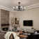 Ferris 35" 8 - Light Dimmable Crystal Ceiling Fan with Light Kit and Remote Control