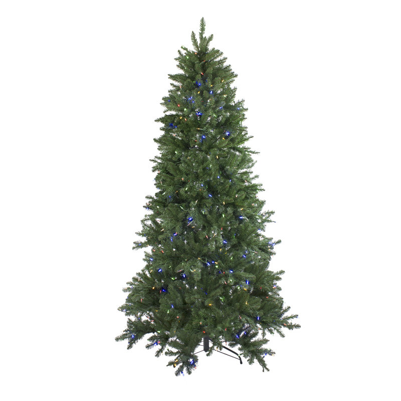 Lighted Artificial Fir Christmas Tree, 9' H