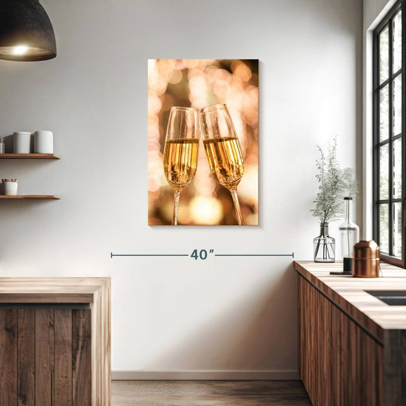 Yarlin Champagne Cheers, 36" H x 24" W