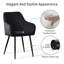 Anquetta Velvet Modern Dining Chairs With Quilted Diamond Pattern Backrest-1553064268