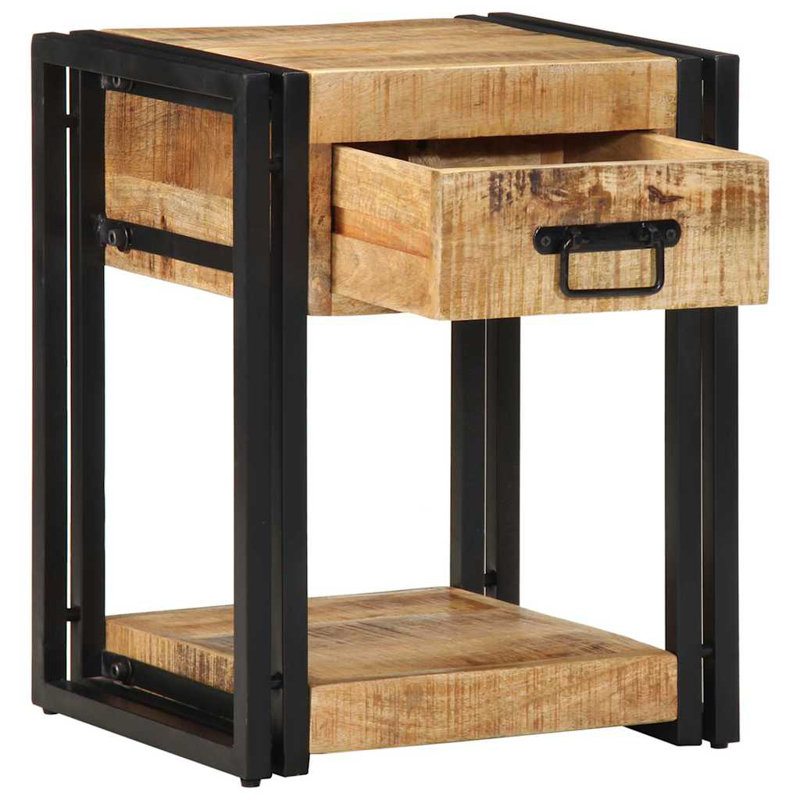 40cm W Iron Bedside Table