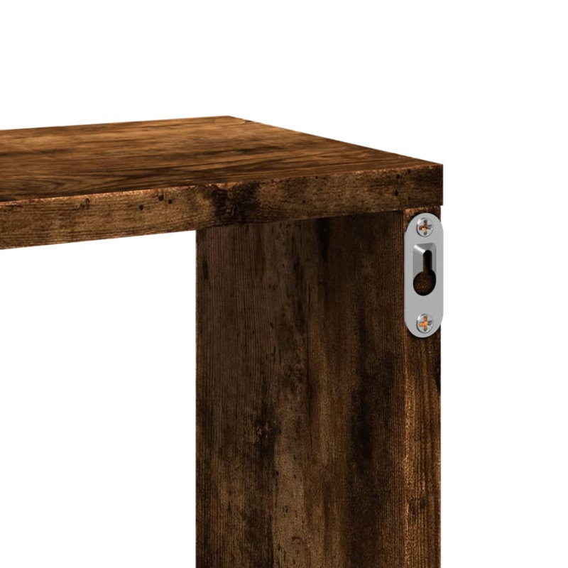 Rizelle Floating Shelf, Smoked Oak
