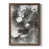 Toile avec cadre noyer