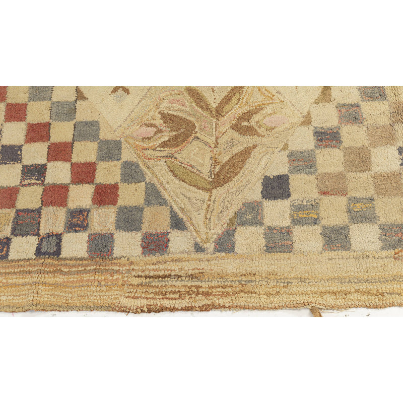 Vintage One-of-a-Kind Rectangle 8'8" X 12' Hand Knotted Area Rug
