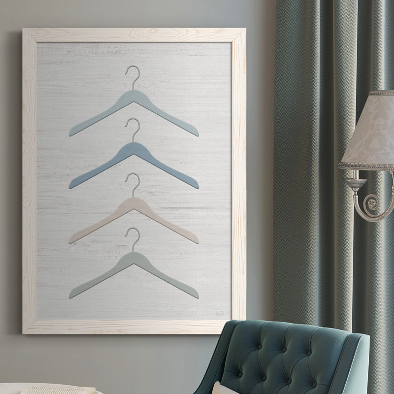 " Laundry Hangers ", White, 43.5" H x 31.5" W x 1" D