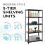 5 Tier Metal Shelving Adjustable Unit 180 H-106872322