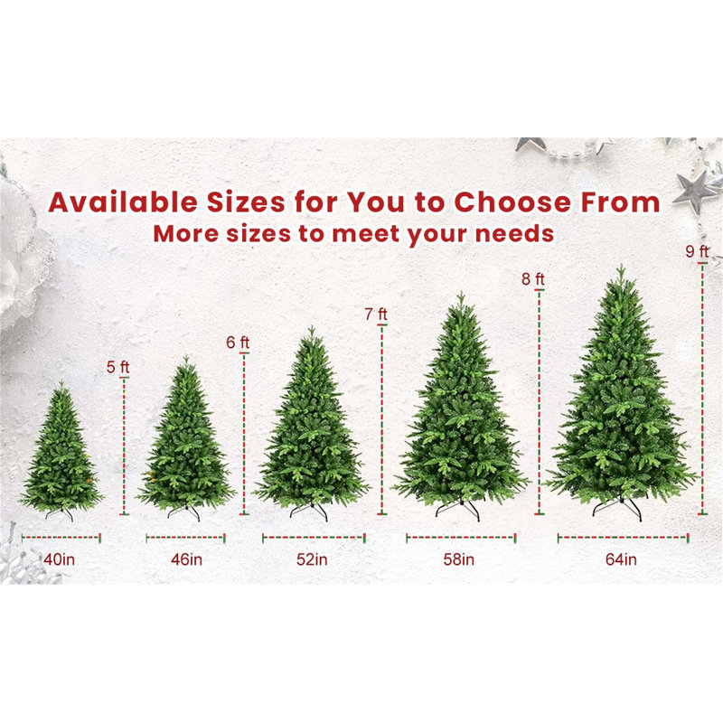 Arbre de Noël en PE et PVC, 5'