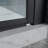 34 To 35-3/8 In. W X 72 In. H Bi-Fold Semi-Frameless Shower Doors In Matte Black With Clear Glass