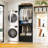 23.6“ Closet System Organizer With Hanging Area, Pants Rack & Drawer-1013348049