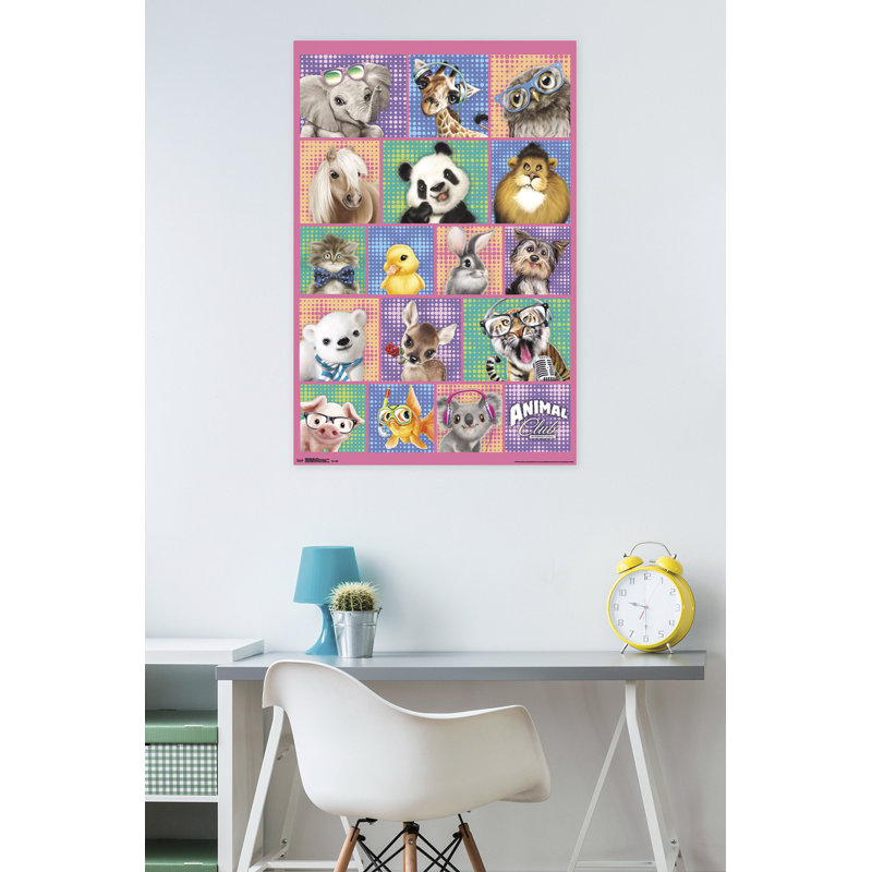 « animal club-group », impression sur papier