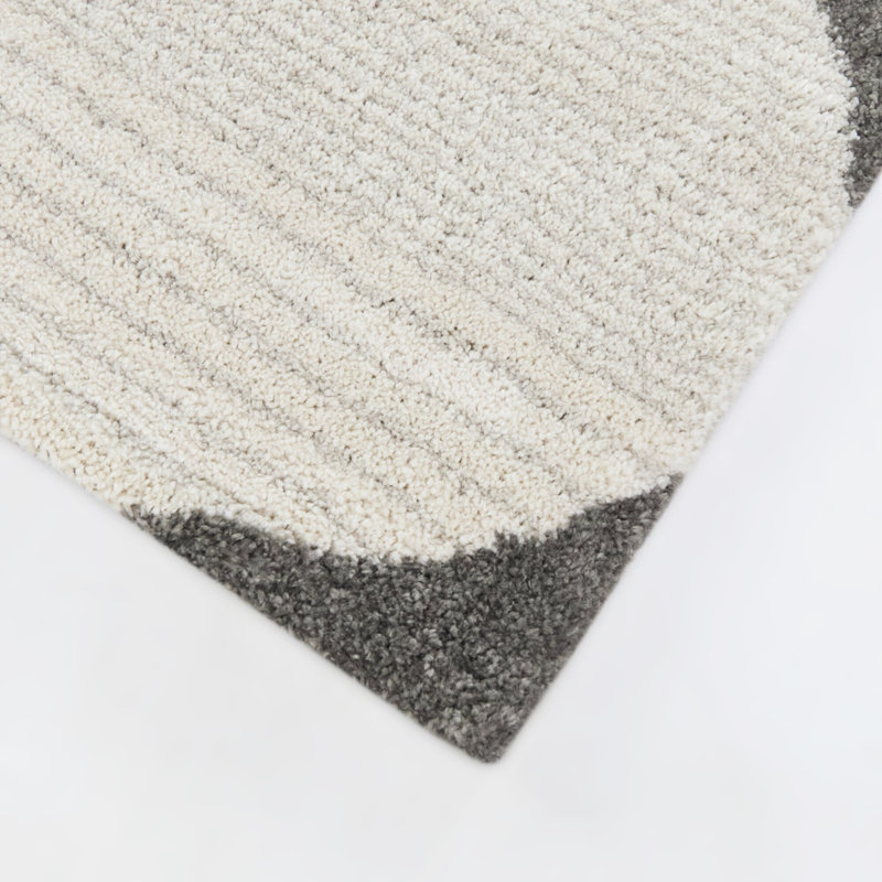 Hayley Grey Modern Geometric Area Rug, Rectangle 7'10" x 10'