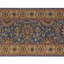 Hand-Knotted High-Quality Blue and Gold Runner