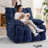 Oversized Soft  Chenille Swivel Rocker Recliner Chair For Living Room-1189123387-1189623134