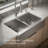 Strive 35.5" x 21.25 Self-Trimming SmartDivide Undermount Double-Bowl Kitchen Sink