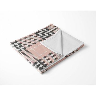 Christopher's Plaid Velveteen Fleece Blanket