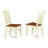 5 Piece Dining Table Set for 4 Includes a Rectangle Kitchen Table with Butterfly Leaf and 4 Dinette Chairs, 32x54 Inch, Buttermilk & Cherry-1596002665-1521121823