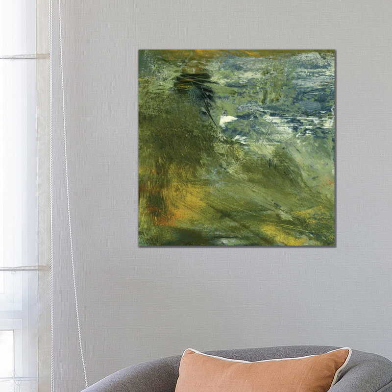 Encaustic Tile In Green I by Sharon Gordon - Gallery-Wrapped Canvas Giclée on Canvas, Canvas, 66.04 cm H x 66.04 cm W