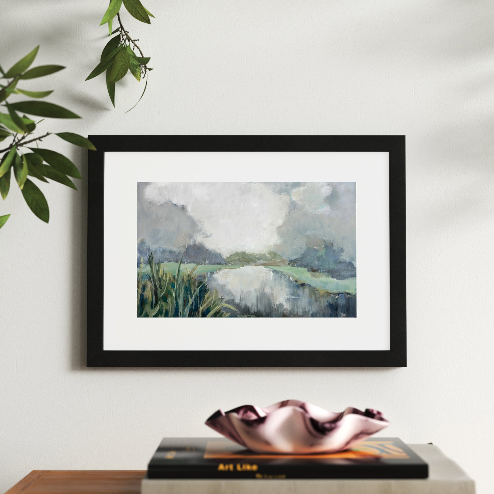 Passage by Mary Parker Buckley, Framed Print, 13" H x 18" W, Black