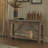 Crockett Industrial Rustic Solid Wood Frame Rectangular Console Media Table With Storage-724664890