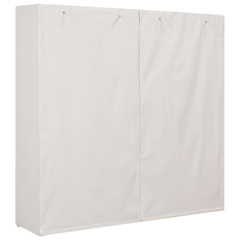 2 Door Wardrobe, White