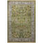 Tapis vert / beige à motif floral-2091827624