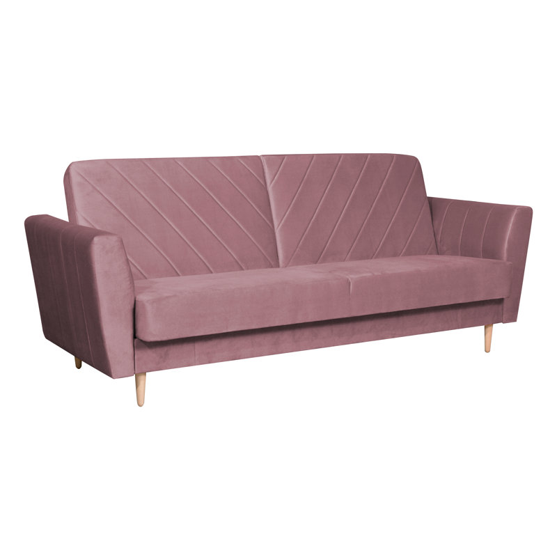 Copan 3 Seater Sofa Bed, Dirty Pink