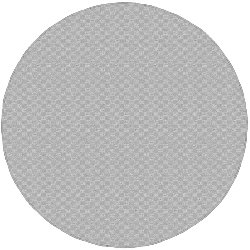 Tapis touffeté argent, Rond 60 po