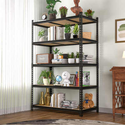 Étagère de rangement robuste en métal à 72 niveaux H 72 po x l 48 po pour tablettes de garage