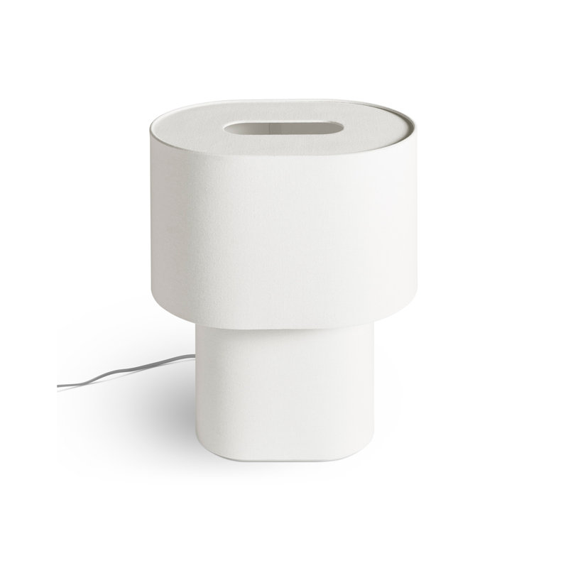 Hilla Table Lamp, 17" H x 14" W x 10" D, Linen