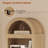 76" Tall Narrow Arched Bookcase, 7-Teir Mid-Century Modern Bookshelf For Living Room, Home Office-92942138