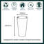 Sukari Tall Round Vase Planter Concrete Effect Recycled Garden Pot-122610416-112122980