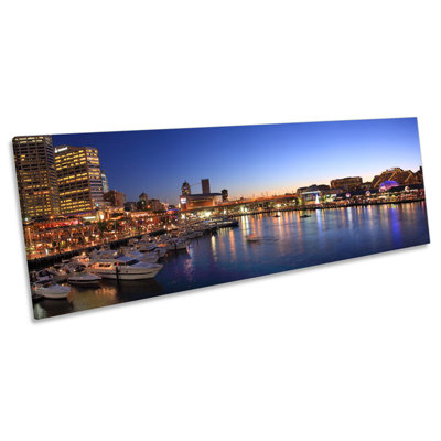 Sydney Darling Harbour - Wrapped Canvas Panoramic Art Prints