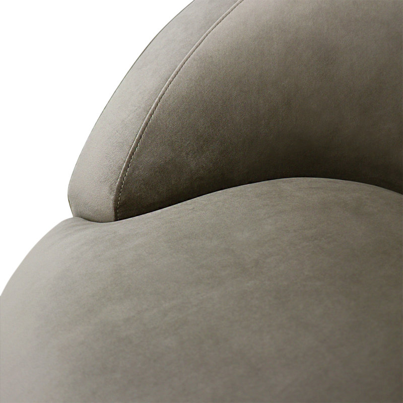 Vicenza Velvet Swivel Accent Chair, Mocha