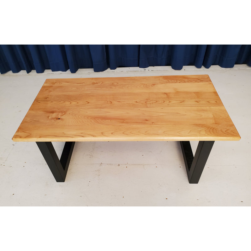 Table basse traîneau, H 17 po x L 21 po x l 40 po, Noir