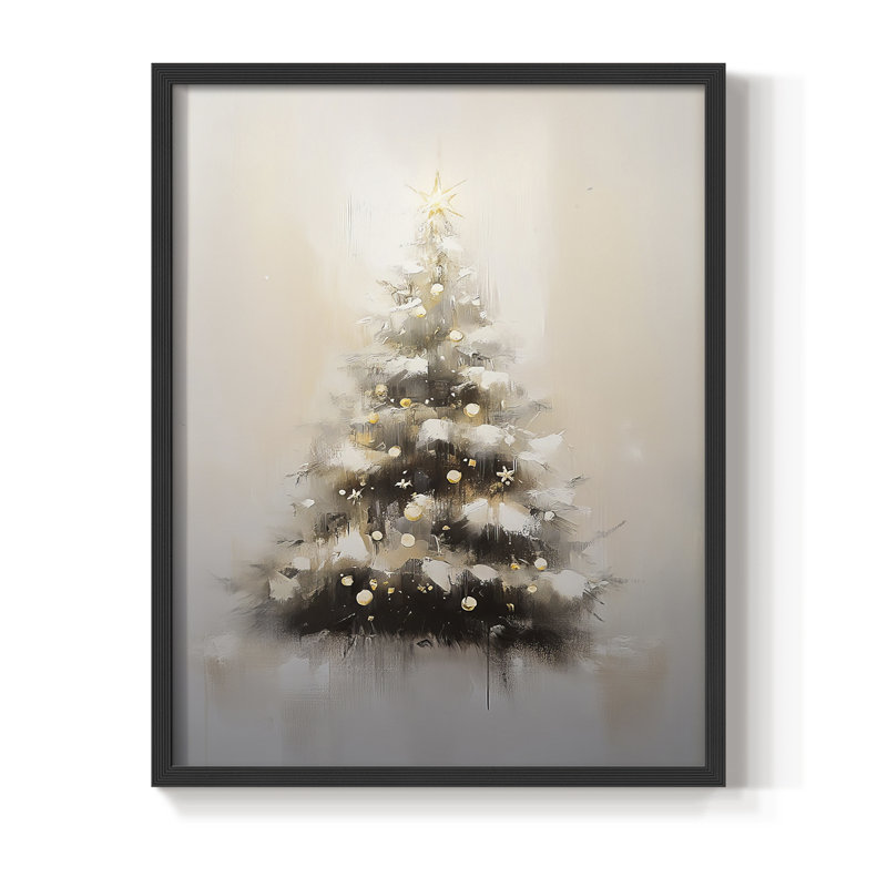 Art des Fêtes de Noël - série 2 - CXVI, reproduction encadrée - bois massif, H 11 po x l 9 po, Noir, noir, noir, noir