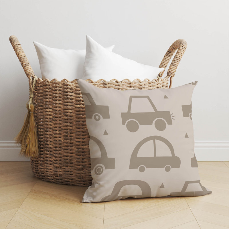 Coussin Driveway, H 16 po x l 16 po, Taupe