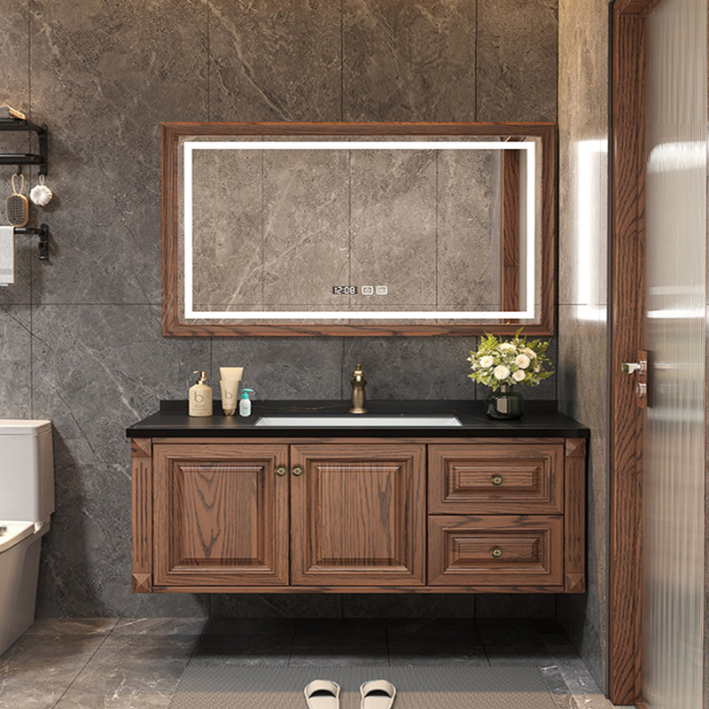 American style retro bathroom cabinet, 19.7" H x 55.1" W x 21.7" D