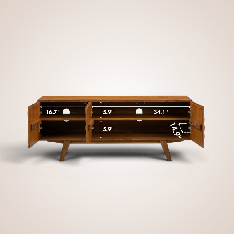  Meuble télé 53 po Sapa, Teak Look