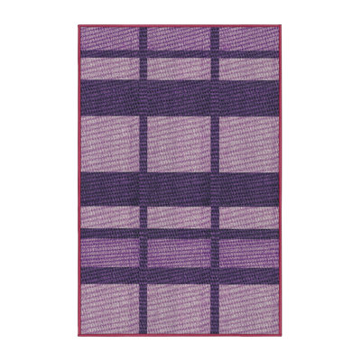 Tapis mauve à motif géométrique Antravia