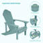 Chaise Adirondack en plastique Harb-1849433066