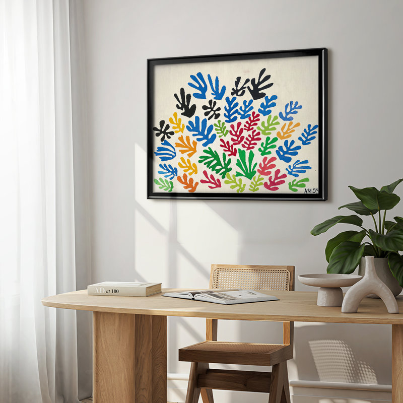 La gerbe (La Gerbe) (Duplicata de HEM8.) - Henri Matisse - Toile tendue avec châssis - 1953, 22,5 x 30,5, Toile avec cadre