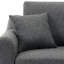Fauteuil en chenille de luxe, surdimensionné de 44,5 po, gris, avec une conception ergonomique et des housses lavables pour le salon de la chambre à coucher Fauteuil surdimensionné à assise large et stable-1212891802
