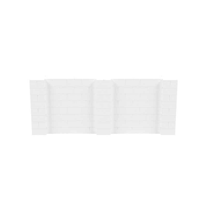 Ensemble mural 4 pi de hauteur Everblock, Blanc, 120"