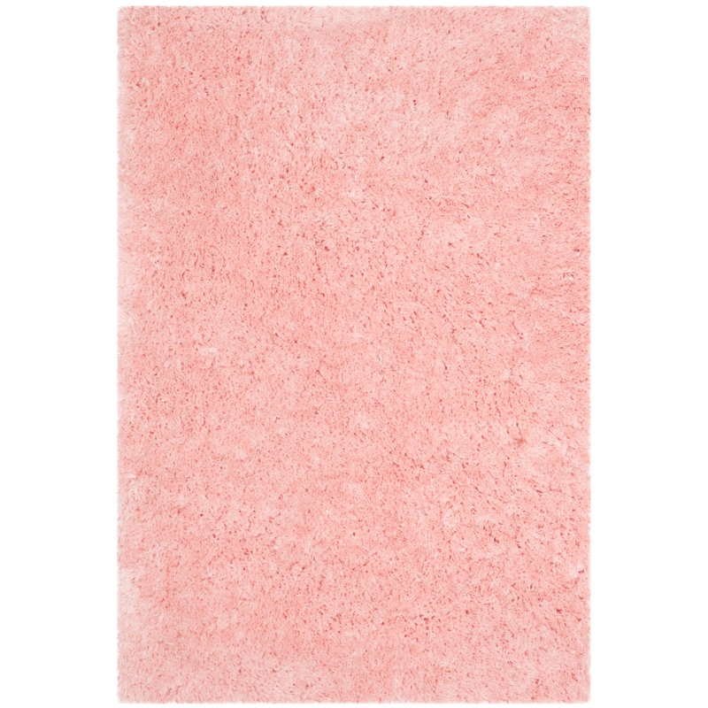 Gentas Shag Hand Tufted Performance Solid Color Rug, Rectangle 5' x 7'6" 